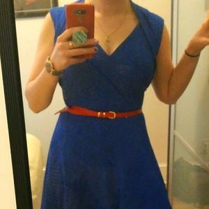 Calvin Klein blue cocktail dress